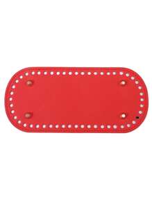 8.66 X 3.94 Inch Oval-Shaped Perforated Handbag Bottom Base, Faux Leather Lining, Suitable For Handbag, Shoulder Bag, Wallet Making Accessories, Wallet Making Materials, Handbag Structure, Crochet Texture - Multicolor - View 10