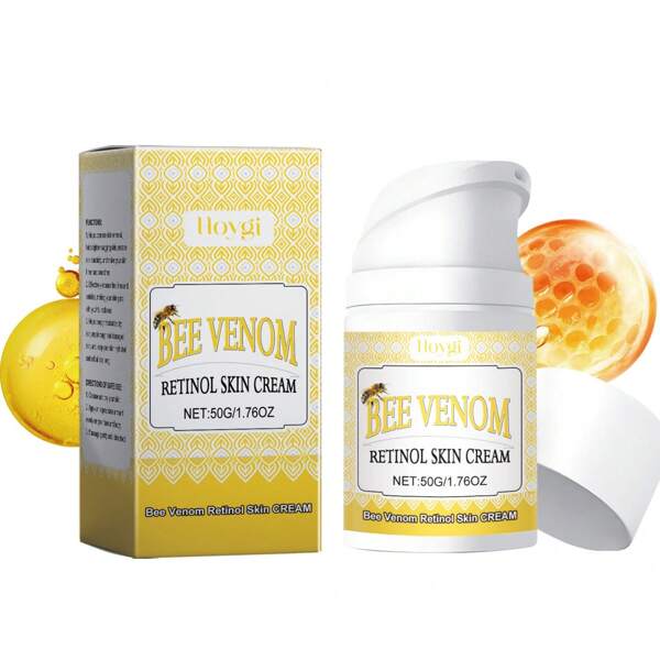 Retinol Bee Cream, Brightening Skin, Repairing Dullness, Reducing Fine Lines, Soothing Dry Skin, Deeply Hydrating, Firming And Gentle Skin Care Moisturizing Facial Cream