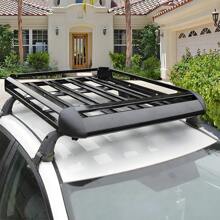 Car Roof Rack Lockable Roof Rails Luggage Rack For Cars With Roof Rails, Streamlined Roof Rack For Vacation And Luggage Transportation - Black - View 11