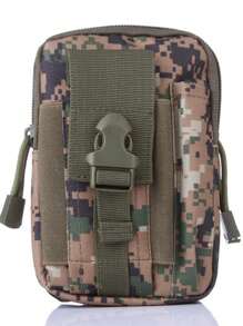 Bolsa de cintura multifuncional para deportes al aire libre, bolsa de cintura impermeable de camuflaje para accesorios de ciclismo, bolsa para teléfono móvil.