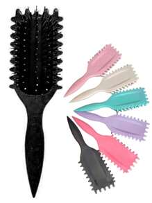 2025新款卷发定型梳,卷发梳,卷发造型梳,男女通用卷发梳理造型梳,发梳,梳子,美发工具,美发产品及配件,适用于理发店、美容院、返校季、旅行度假等场合,女士美发配件,梳子,解结梳,木梳,发梳,卷发梳 - 彩色 - 查看 20