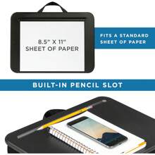 Compact Lap Desk - Black - Fits Up To 15 Inch Laptops - Style No. 43108