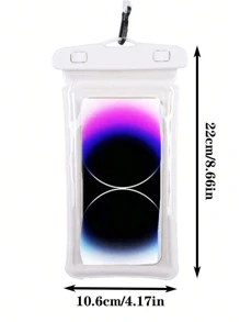 1pc Waterproof Mobile Phone Case, Rafting Diving Swimming Waterproof Bag, Universal Pvc Waterproof Bag Mobile Phone Protective Cover, Underwater Dry Bag Protective Cover, Very Suitable For Swimming, Rafting And Other Water Activities(Lanyard Buckle Color Is Random) - Multicolor - View 7