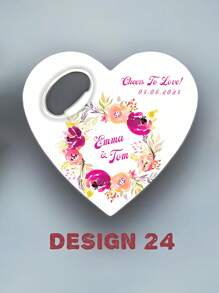 Custom Bottle Opener Wedding Souvenirs For Guests, Unique Wedding Favor Wholesale Magnets, Engagement Favor Save The Date Magnets,Heart Shape Wedding Thank You Favor,Magnetic Bottle Opener, Custom Wedding Gift, Wedding Gift, Thank You Favor Souvenirs, Bottle Opener(24 Designs),Multi-Functional, Ornamental,Anti-Mold,Reusable,Adorable,High-Quality,Cute,Vintage,Colorful,Customized Bottle Openers & Bottle Opener Accessories,Home Refresh - Multicolor - View 23