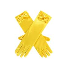 1 Pair Princess Bow Pearl Long Gloves, Girls Dress, Performance, Ball Gown Gloves, Suitable For Children Aged 3-8 - 1Pair - View 7