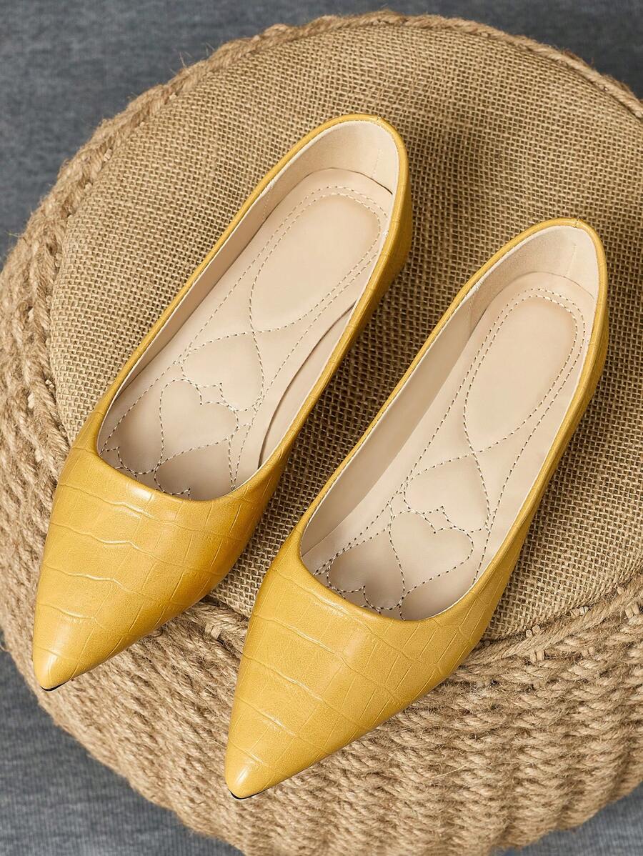 MonaNise 女士百搭平底鞋，蛇皮图案黑色、红色外层、粉色石头纹理尖头、黄色、灰色旅行、栗色秋季、橄榄绿色休闲、海军蓝、棕色纯色一脚蹬