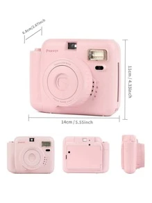 Popoto Instant Camera Gift Set, Captures Colorful Photos In 1 Minute, Compatible With Mini11/12 Film, Ideal Birthday, Holiday, Party, Outdoor, Wedding Gift For Boyfriend/Girlfriend (Batteries And Film Not Included) - 粉色相機套裝 - 查看 2