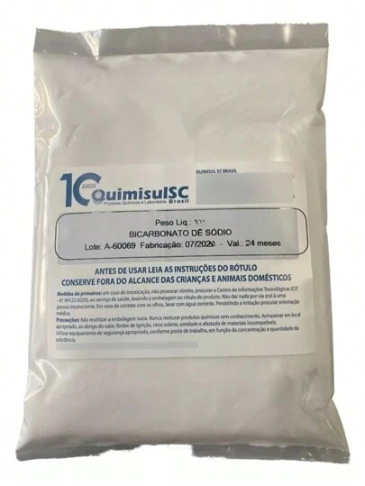 BICARBONATO DE SÓDIO 100% PURO - 1 KG