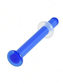 1 pieza Aro de nariz de vidrio de color transparente Retén de aro recto para perforación corporal Joyería