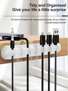桌面数据线固定夹、电线整理器、电缆管理、电缆整理夹电线固定器、桌面电缆整理器电线固定器、充电线固定器电线夹、床头柜电线整理器电线管理线夹、USB 线/电源线/电线自粘式电缆管理、汽车和办公桌、家庭和办公室、充电配件线、鼠标线、PC- 橡胶粘线钩适合家庭、隔间、汽车、办公桌配件 - 彩色 - 查看 2