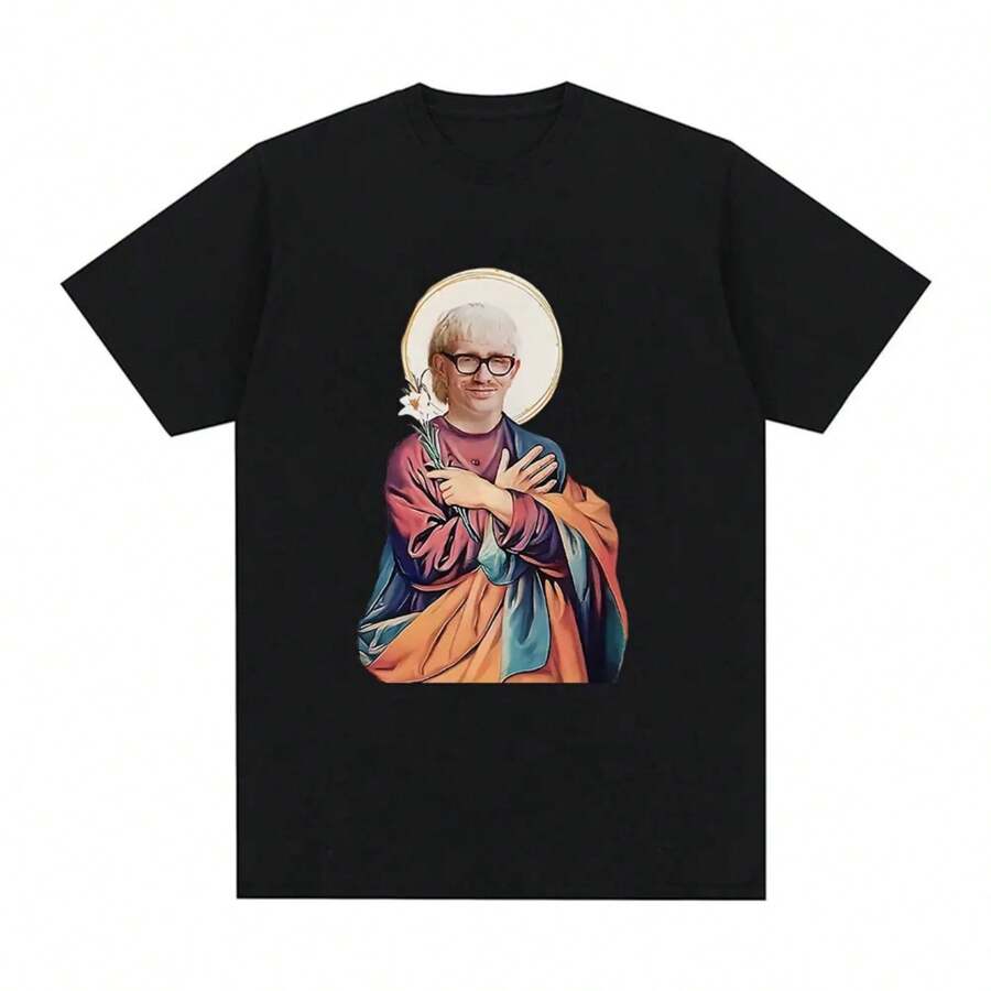 I Believe In Joost Klein Funny Jesus T Shirt Men Women Clothing Vintage Harajuku T-Shirt 100% Cotton Casual T-Shirts Streetwear - Black - View 1