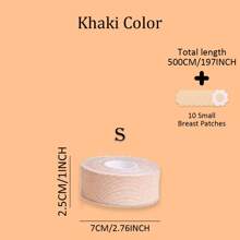 5M/Roll Invisible Push Up Breast Lift Boob Tape,Breathable Elastic Fabric Breast Lift Tape Self-Adhesive Push Up Nipple Cover,Women Boob Tape Bras Strapless Pad Sticker
