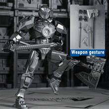 13 Joints Movable Wanderer Robot Warrior Model Toy, Children Assembly Kit, Holiday Gift For Boys - Multicolor - View 15