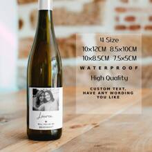 2/4/6/12PCS Any Size Custom Wine Label Waterproof Label Custom Photo Wine Label Black And White Photo Bridesmaid Maid Of Honor Proposal Wine Label Minimalist Wine Bottle Sticker Bridesmaid Wine Label Proposal Gift Box Will You Be My Bridesmaid Maid Of Honor Funny Bridesmaid Capitalized Black And White Bridesmaid Maid Of Honor Proposal Wine Label Wedding Gift Anniversary Gift Engaged Gift Gift For Him/Her Champagne Labels Tequila Whiskey Label, Back To School Fashion