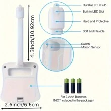 1 lampada da toilette a induzione multicolore, adatta per la decorazione del bagno, aggiunge colore al bagno, alimentata a batteria (batteria non inclusa)