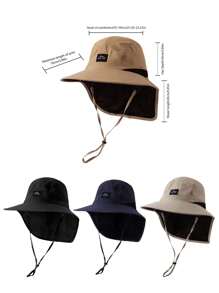 1 pièce, chapeau de protection solaire pour l'extérieur, chapeau d'été de protection du cou pour hommes et femmes, chapeau de pêcheur, chapeau de camping et de randonnée