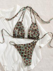 Sexy bandage bikini badmode, tweedelige zomer strandvakantie badmode