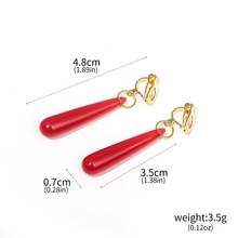 1pc Anime "Frozen: Beyond The Journey's End" Red Earring, Frozen Funeral Theme Earring Pendant, Frozen Cosplay Gift, Gift For Friends