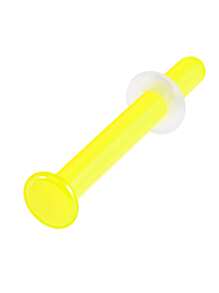 1 pieza Aro de nariz de vidrio de color transparente Retén de aro recto para perforación corporal Joyería