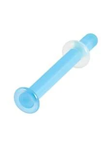 1 pieza Aro de nariz de vidrio de color transparente Retén de aro recto para perforación corporal Joyería
