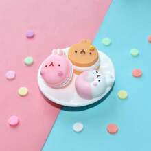 Juguetes de comida en miniatura, delicados adornos de postre en 3D de dibujos animados, decoración de micro paisaje DIY para estuche de teléfono, escena de casa de muñecas 1:12, accesorios de resina, regalo para vacaciones, cumpleaños, Navidad