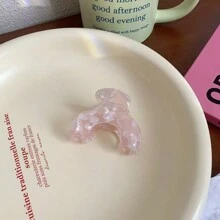 1pc Geometric Pattern Casual Elegant Acetate Half-Circle Hair Claw