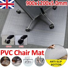 Non Slip PVC Home Office Chair Desk Mat Floor Spike Carpet Protector 120x90CM - Transparent - View 4
