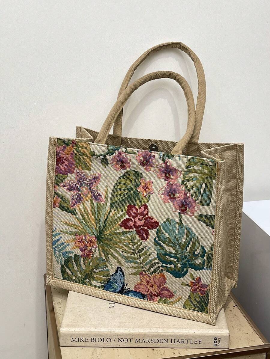 Women's Fashion Large Capacity Tote Handbag - White - View 1