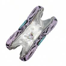 Women's Elegant Butterfly Rhinestone Evening Bags Luxury Crystal Clutch Wedding Party Cocktail Handbag Purse