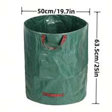 2 piezas/1 pieza Bolsa grande reutilizable de hojas, bolsa impermeable y antioxidante para césped, bolsa de residuos plegable de gran capacidad para el jardín, bolsa recolectora de polvo para jardín, bolsa de jardín para recoger hojas, bolsa de jardín de gran capacidad, bolsa de basura de hojas para piscina y jardín, bolsa comercial de reciclaje de basura
