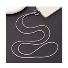 Cell Phone Lanyard Smartphone Neck Strap High Shine Rhinestone Black