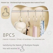 4/8pcs Hat Hanger, Hat Storage Artifact 1 Hanger Can Hang 8 Top Hats, Dormitory Wardrobe Inside Hanging Peaked Baseball Cap Sling Home Multifunctional Hanging Hat Display Rack, No Trace, No Hook Needed - Closet Space-Saving Hooks,- Get More For Less, Perfect For Home Organization - Fits Belts, Ties, Scarves, Camisole, Hats, Bras, Shoes, Handbag Dress Pants Shoes Jeans Boots Skirt Bedroom, Gender Reveal Party, Perfect For Birthdays, Weddings, Parties, The Perfect Gift For Colleagues, Friends, And Family, Back To School