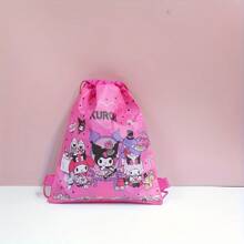Sanrio Drawstring Backpack - Contemporary Non-Woven Fabric Pouch For Daily Office Supplies