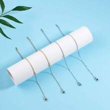 MAGICALCUTDIE About 5 Inch 10pcs Bracelet Chain Stainless Steel Chain Bracelet Cable Chain With Lobster Claw Clasps Stainless Steel Chain For Jewelry Bracelet Making