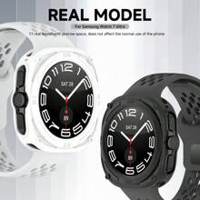 Capa Protetora de Silicone Compatível com Samsung Galaxy Watch 7 Ultra, Capa Protetora de TPU Macio para Relógio Ultra 47mm Acessórios