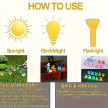 Approx. 50pcs Mini Luminous Resin Ducks, Colorful Glowing Small Duck Statues For Garden Decor, Micro Landscape, Dollhouse, Adult Collectible, Miniature Animal - Multicolor - View 7