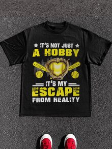 220g Heavy - Weight Pure Cotton T - Shirt For Devoted Softball Lovers, Expressing Deep Passion