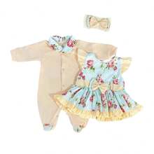 Maternity Outfit For Baby Girl Catarina 05 Pieces Baby Clothes - 橘色 - 查看 4