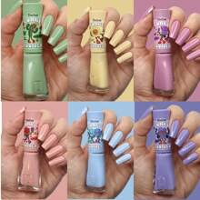 Kit Esmalte Dailus Cores Pastel Coleção Funky Flower Lançamento 4 Cores
