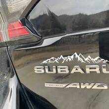 1 Pc Mountain Ridge Decal Sticker For Car Truck Bicycle Motorcycle, Vinyl Die-Cut Mount Range Car Bumper Window Sticker, Auto Vehicle Exterior Decor Accessories