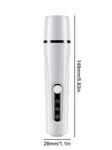 مطحنة أظافر الحيوانات الأليفة، مقص أظافر كهربائي للقطط والكلاب قابل للشحن عبر USB مع إضاءة LED، شاشة ذكية، أوضاع طحن متعددة لمختلف الحيوانات الأليفة، محرك قوي مطور للأظافر القوية، تصميم محمول وأنيق - أبيض - مشاهدة 3