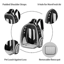 NetHong Astronaut Window Dog Cat Pet Travel Bag For Puppy Keep Carrier Breathable Transparent Backpack - Multicolor - View 10