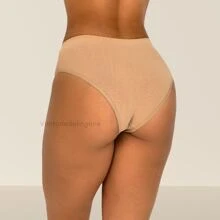 Kit Of 5 Cotton Thong Panties With Built-In Elastic Waistband - Multicolor - View 5