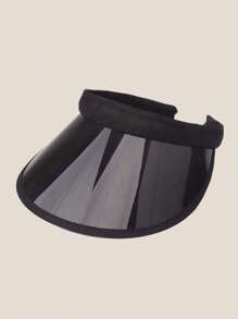 1 chiếc mũ lưỡi trai cho trẻ em, nhẹ, chống tia UV, có dây chun co giãn, thích hợp cho hoạt động ngoài trời, đi biển và mặc hàng ngày. - Màu trong suốt tinh khiết - Xem 12