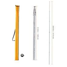 Aluminum Grade Rod, 3/4/6 Sections Telescopic Measuring Rod, Double-Sided Scale 1/10ft 1/8in Leveling Rod Stick,Aluminum Alloy Survey Rod With Bubble Level &Carrying Bag For Houses,Walls,Floors - 20-feet/10ths - View 9