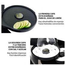 1PCS Escarchador de Vasos Rimmer de Vidrio de Plástico Copas y Tarros Rimmer de Sal de Margarita Escarchador de Micheladas con 3 Bandejas Giratorias Accesorios para Bar Cóctel Cocina Bartops Bartender (155 mm * 200 mm * 70 mm) - 155mm * 200mm * 70mm - Ver 8