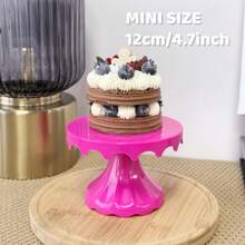 1 件 4.7 英寸塑料甜点桌展示套装、蛋糕架、纸杯蛋糕托、托盘,适用于生日派对、婚礼、新娘或婴儿送礼会的多功能设计,易于组装, - Mini Size - 查看 7