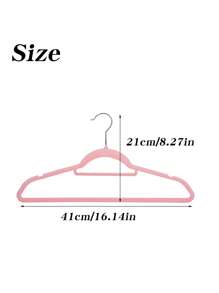 Juego de 5 piezas/10 piezas/20 piezas de perchas de terciopelo, perchas de ropa ahorradores de espacio con barra para corbatas, perchas de fieltro antideslizantes con muescas para los hombros, perchas resistentes para trajes, camisas, pantalones, vestidos - Multicolor - Ver 3