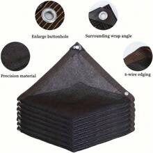 1pc 80% Shading Rate Sunshade Net, Outdoor Sun Shade Cloth With Rope Holes, Can Be Used For Plant Pavilions, Greenhouses, Chicken Coops, Keeps Courtyard Cool And Breezy In Summer, Random Component Shipped