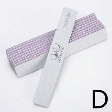 25 pezzi/50 pezzi/100 pezzi Lime per unghie in legno sottile grigio - Lime per unghie a doppia faccia da 100/180 grana, lavabili, riutilizzabili, strumenti per manicure per unghie naturali e acriliche, per uso domestico e in salone